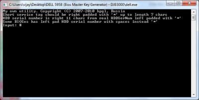 Dell 595b bios master key generator